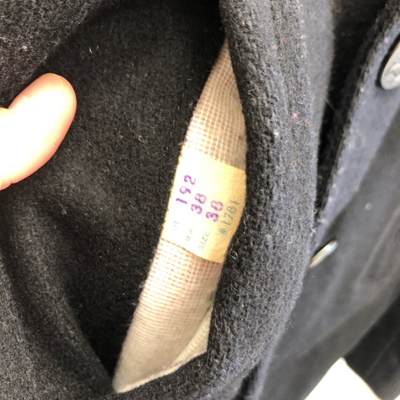 Cooper Vintage Men’s Wool Pea Coat - Picture 4 of 6